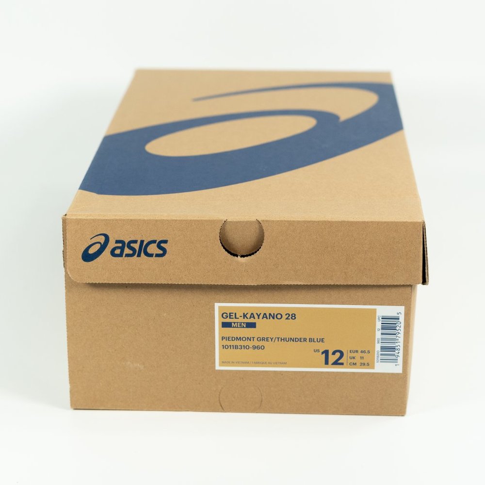Asics Gel-Kayano 28 'Piedmont Grey Thunder Blue' 1011B310-960 Running Sneakers - Picture 14 of 15